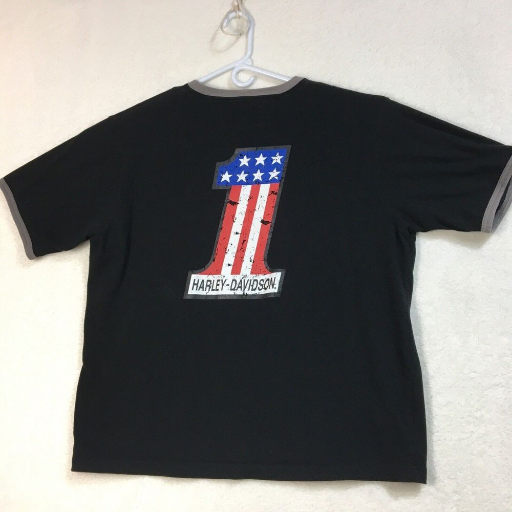 Harley‎ Davidson Motorcycles Women's Shirt Size 22L Black Graphic Biker Chick